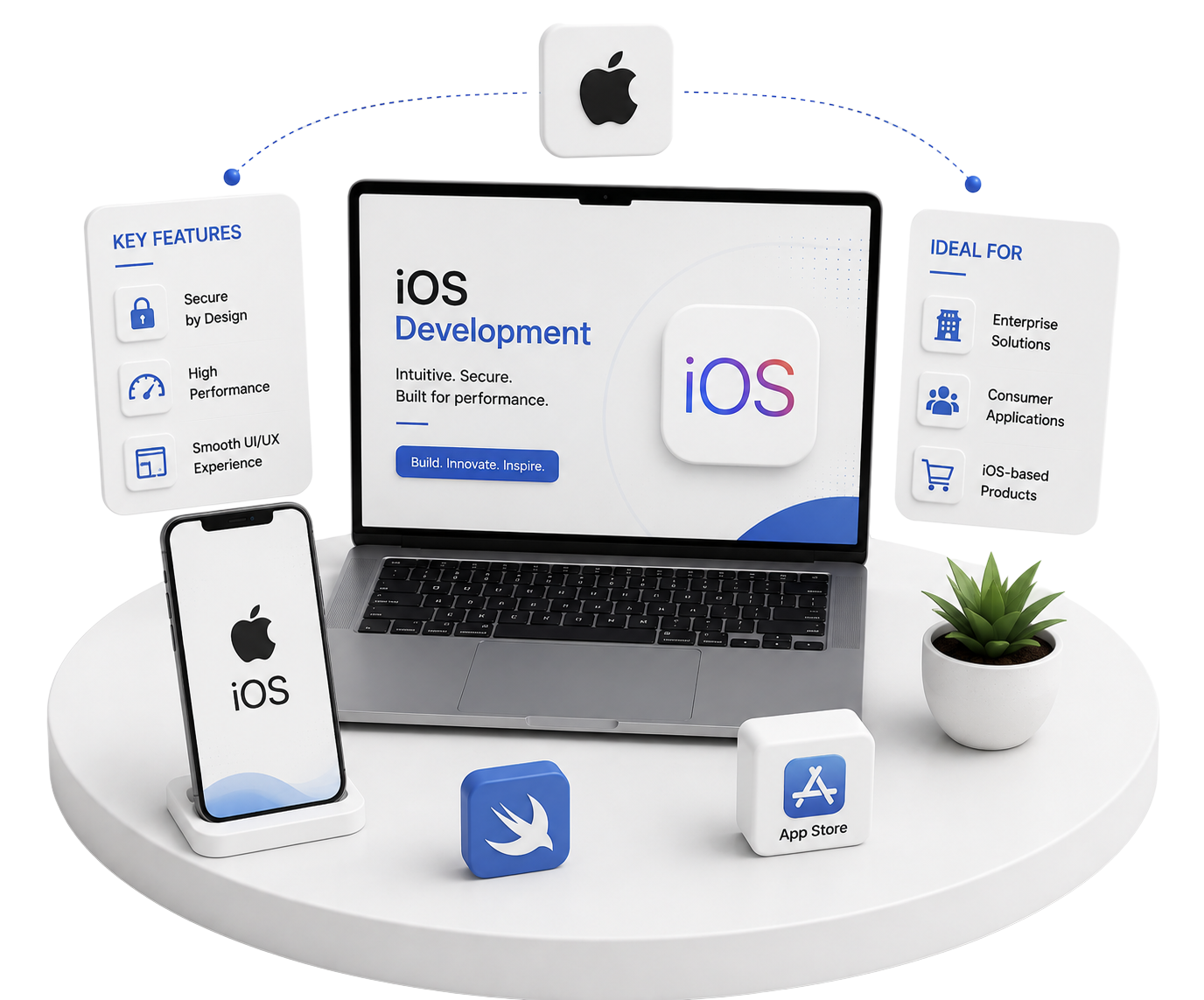 iOS development illustration