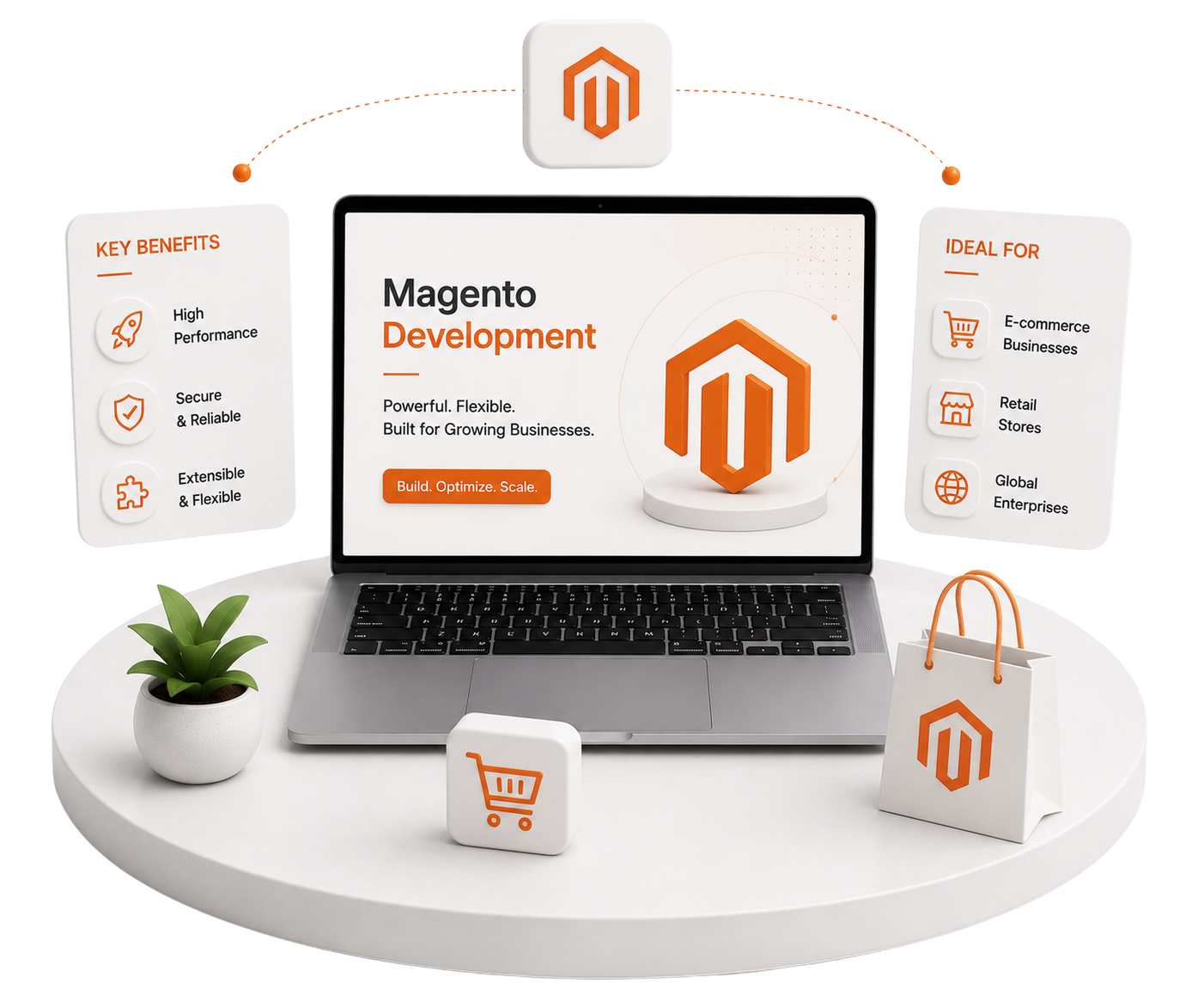 Magento development illustration